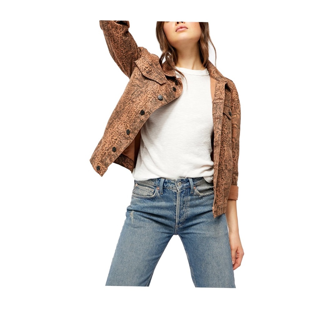Free People | Snake Trucker Jacket